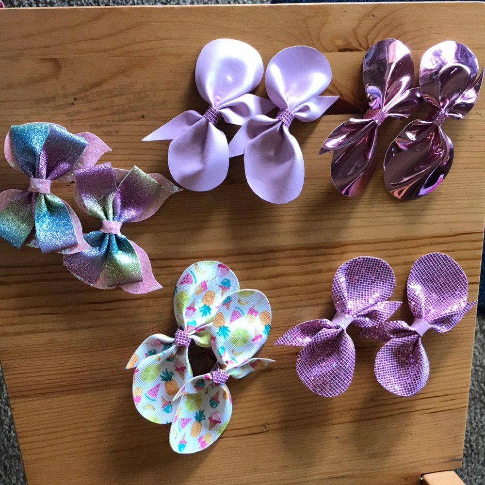 Handmade bows faux leather